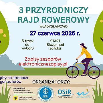 3 Przyrodniczy Rajd Rowerowy - Zaproszenie Grafika 3 Przyrodniczy Rajd Rowerowy - Zaproszenie